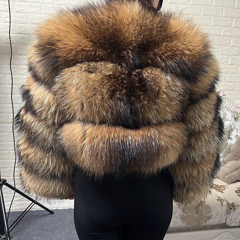 Plus Size Tops Brown Fur Maoma - огляд і ціна Winter Clothing Women Sale