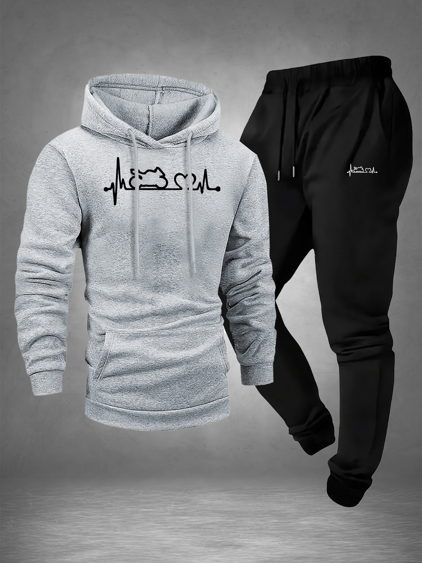 Men 2‑Piece Motorcycle Heartbe - огляд і ціна Winter Clothing For Men