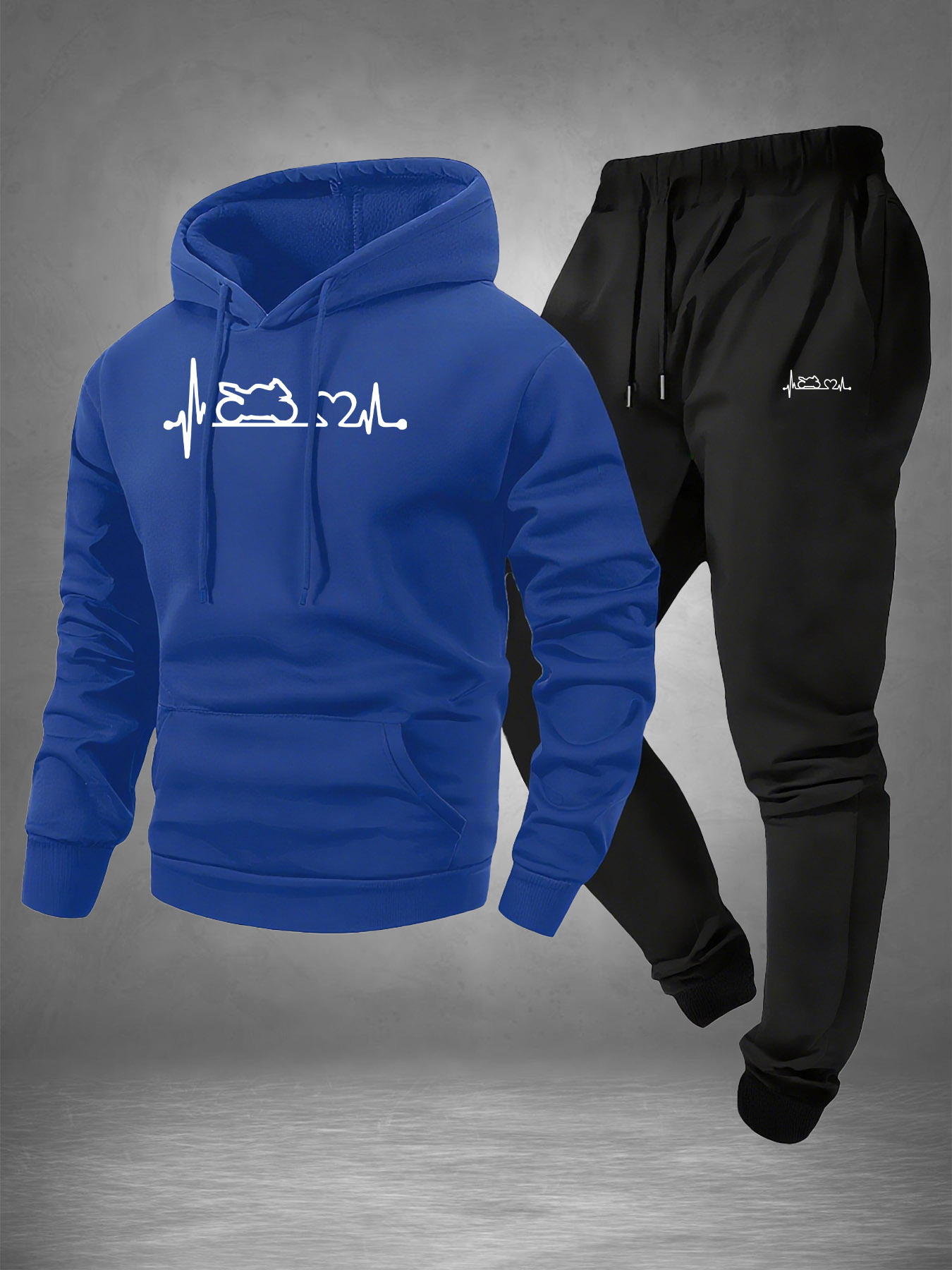 Men 2‑Piece Motorcycle Heartbe - огляд і ціна Winter Clothing For Men