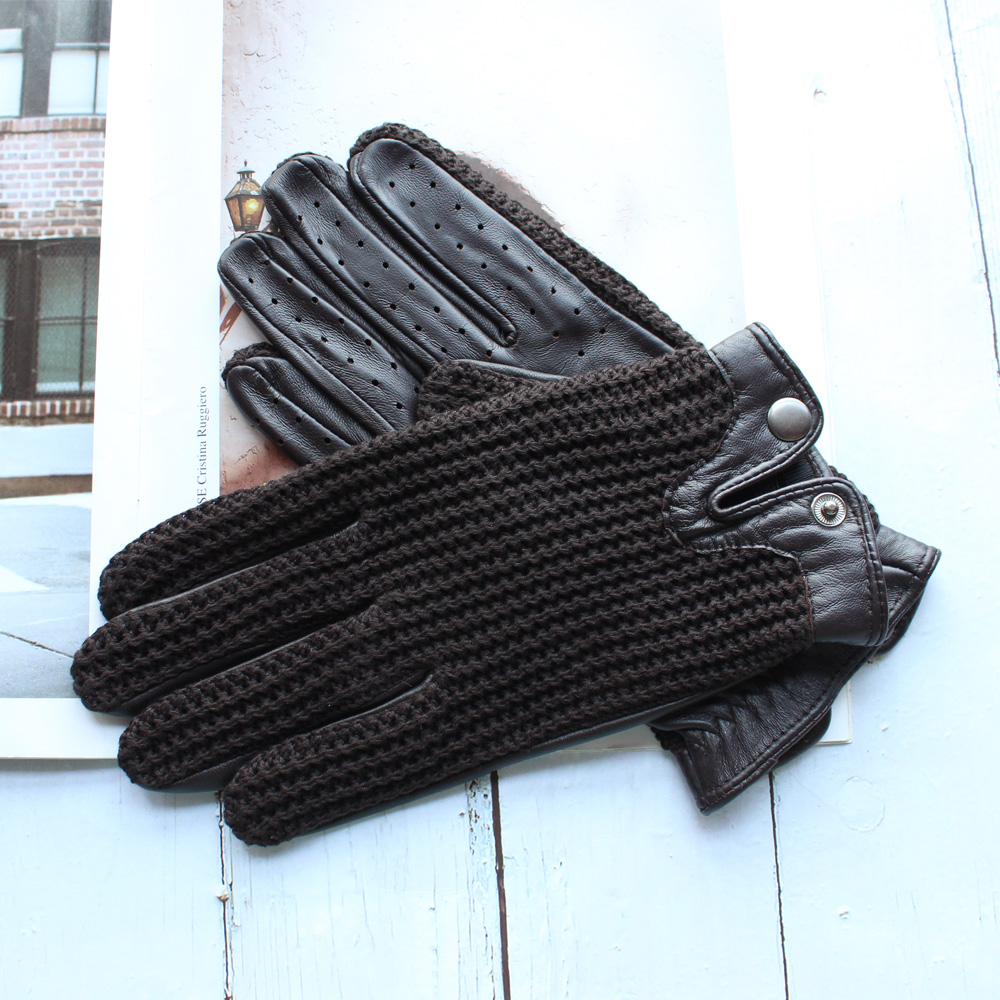 High Quality New Leather Men's - огляд і ціна Knit Glove Touch Screen