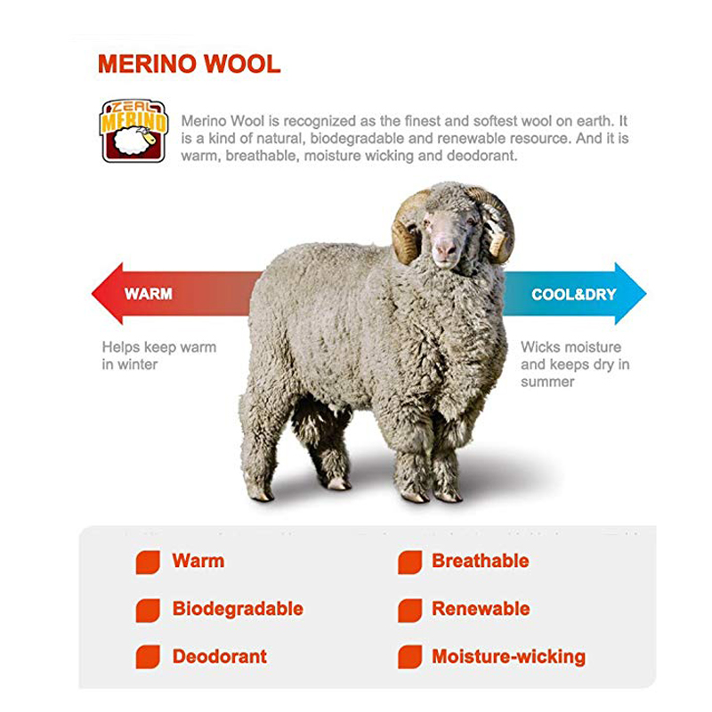 ZEALWOOD Hiking Trekking Men's - огляд і ціна Thermal Sock Merino