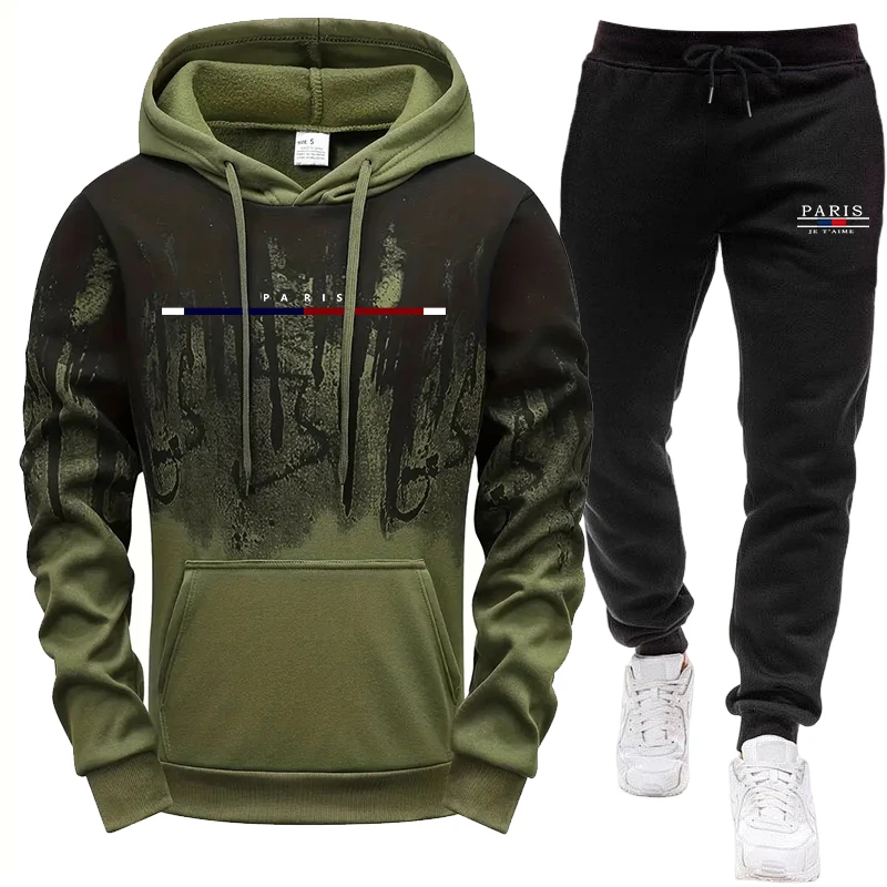 Men's Set/Hoodie/Pants Autumn  - огляд і ціна Winter Clothing For Men