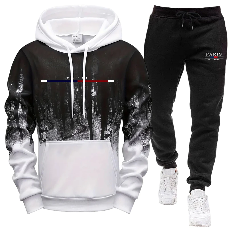 Men's Set/Hoodie/Pants Autumn  - огляд і ціна Winter Clothing For Men