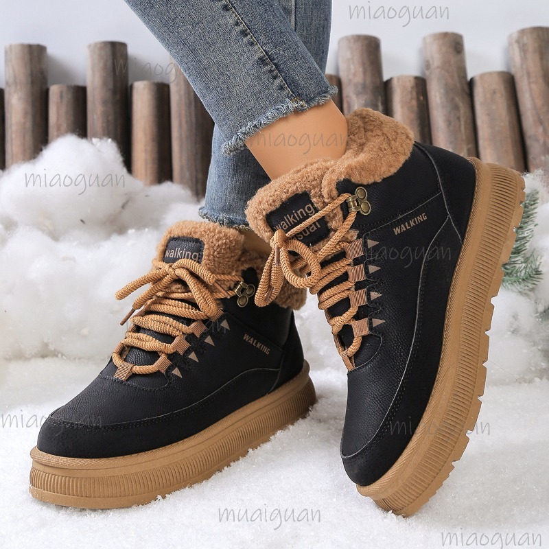 Plus Size 36-41 Winter Snow Bo - огляд і ціна Snow Boot Fur Lined