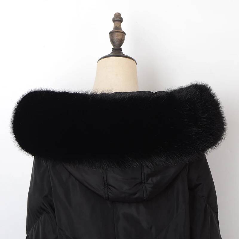 Winter Coat Fur Collar Faux Fu - огляд і ціна Winter Clothing Women Sale