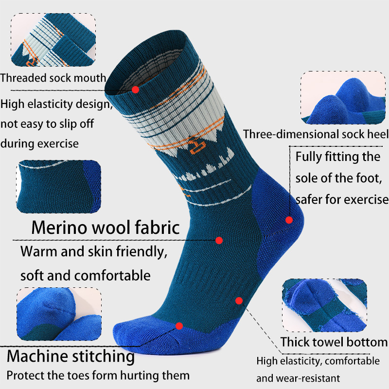 1 Pair Merino Wool Ski Socks f - огляд і ціна Thermal Sock Merino
