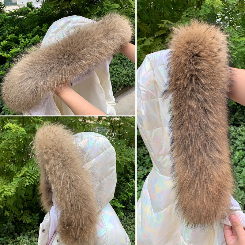 Real Fur Collar for Coat Parka - огляд і ціна Winter Clothing Women Sale