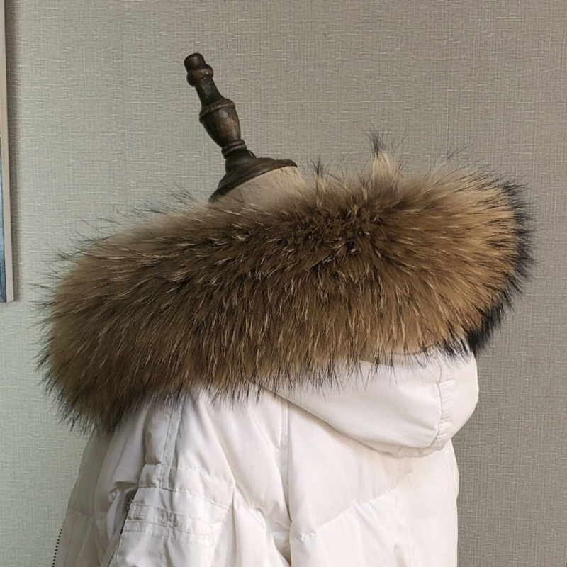 Real Fur Collar for Coat Parka - огляд і ціна Winter Clothing Women Sale