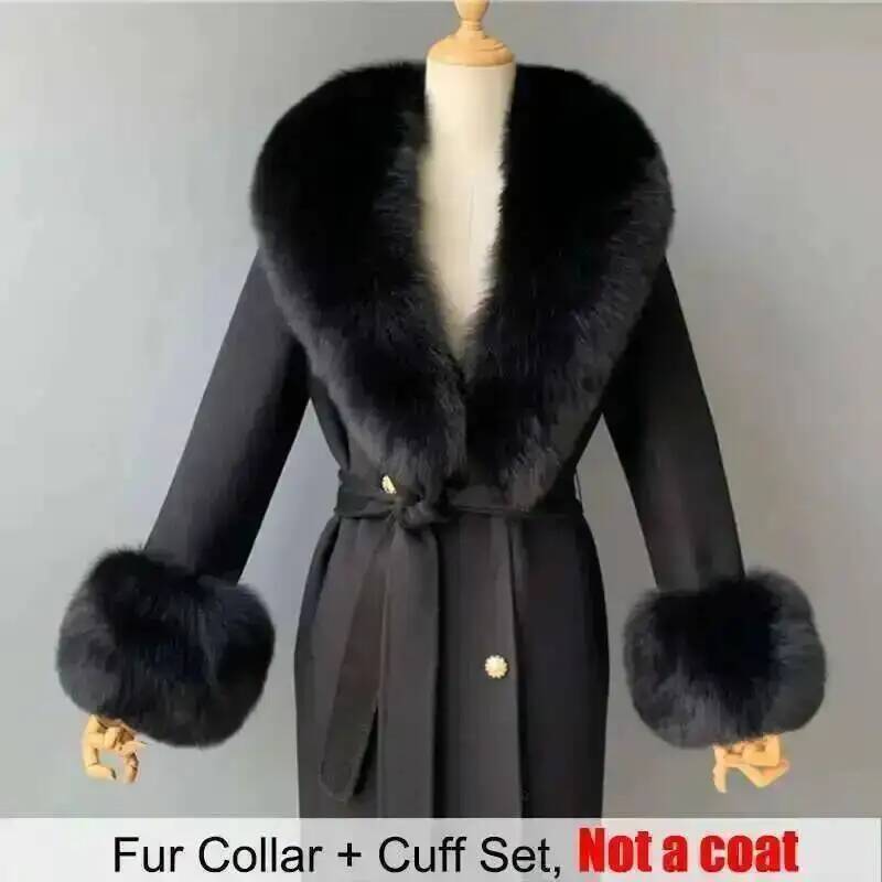 Real Fur Collar And Cuffs Set  - огляд і ціна Winter Clothing Women Sale