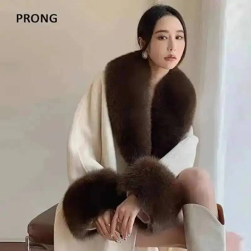 100% Real Fox Fur Collar Winte - огляд і ціна Winter Clothing Women Sale