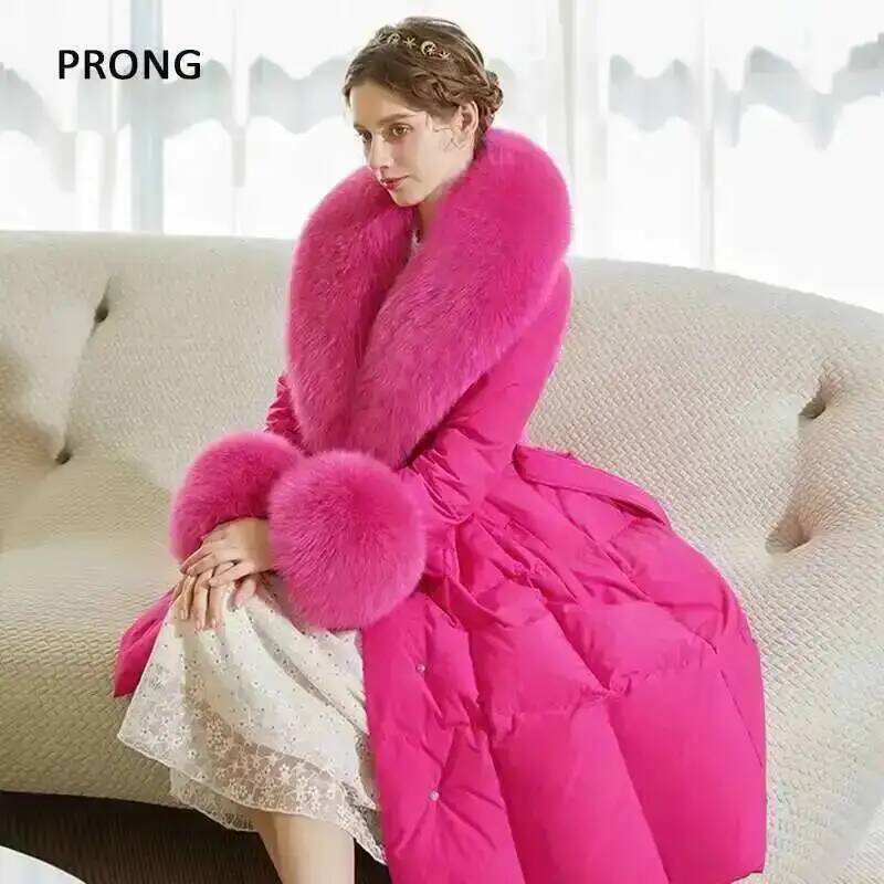 100% Real Fox Fur Collar Winte - огляд і ціна Winter Clothing Women Sale