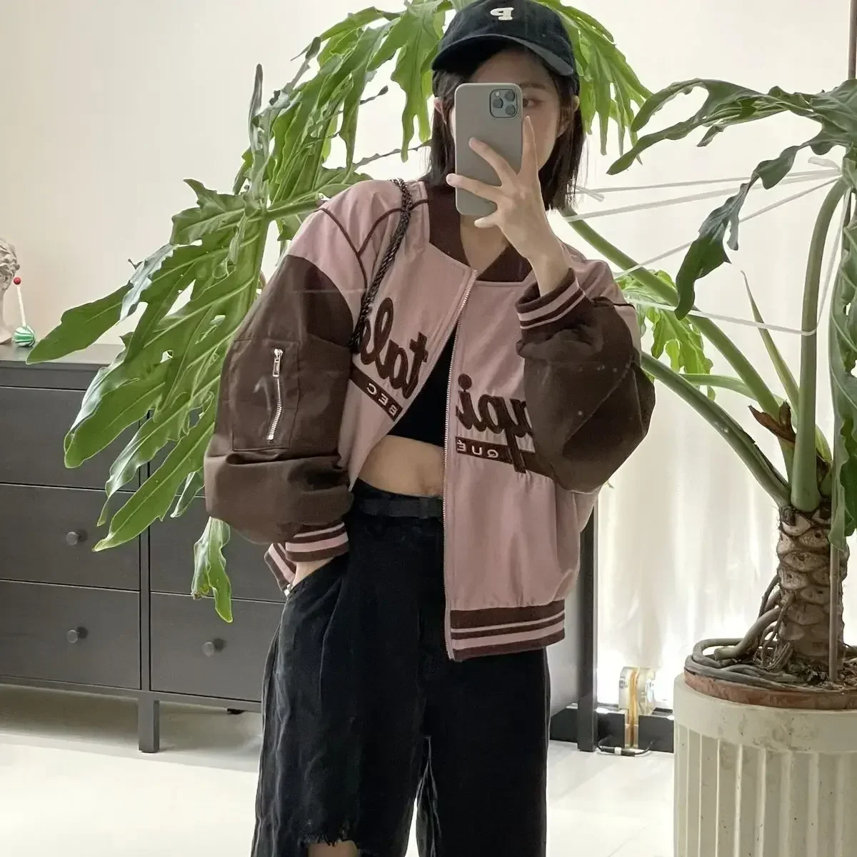 Zip-up Baseball Aviator Coat W - огляд і ціна Winter Clothing H&M