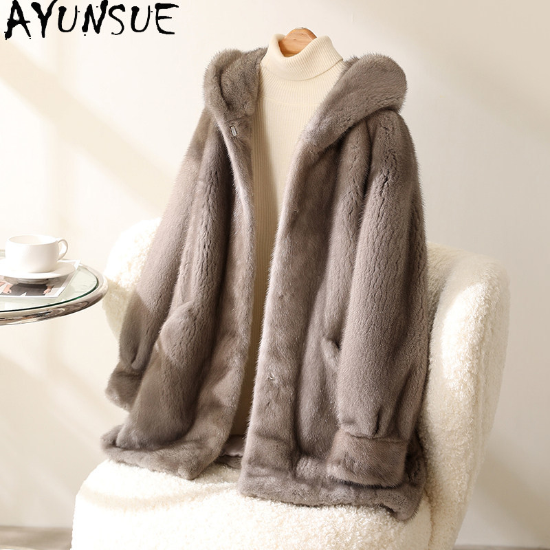 AYUSNUE Luxury Natural Mink Fu - огляд і ціна Winter Clothing Label