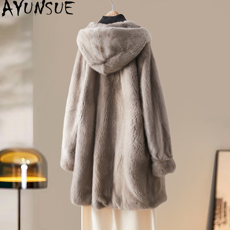 AYUSNUE Luxury Natural Mink Fu - огляд і ціна Winter Clothing Label