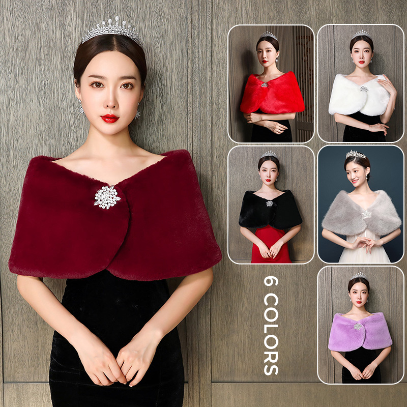 Women Bridal Shawl Wedding Cap - огляд і ціна Winter Clothing Women Sale