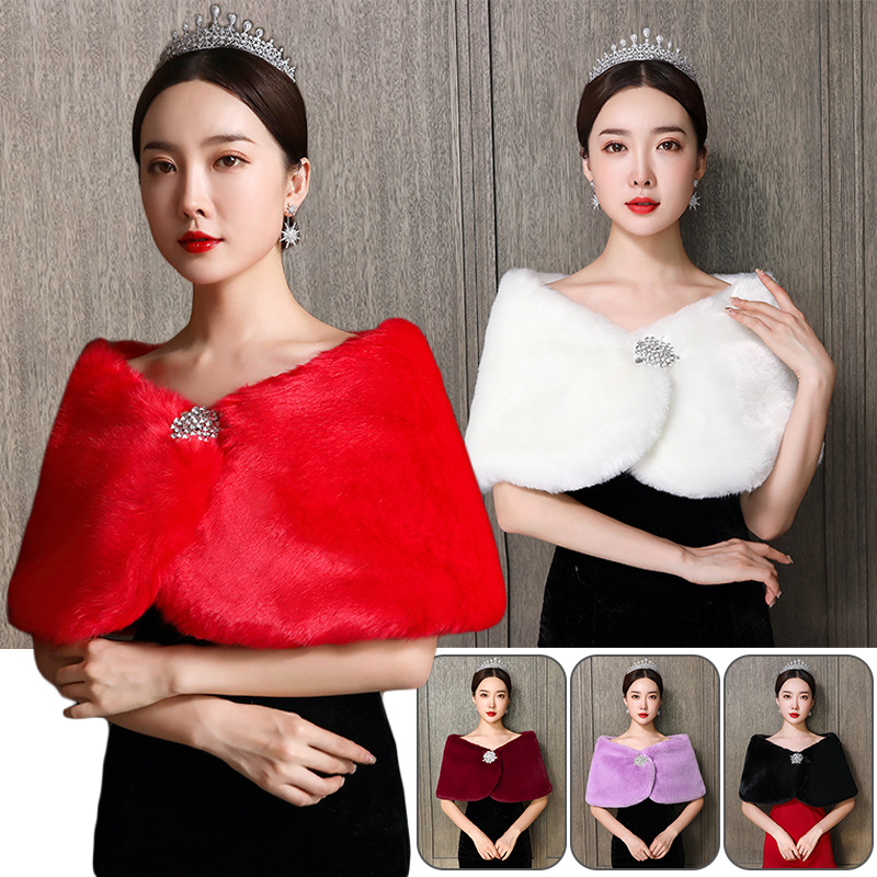Women Bridal Shawl Wedding Cap - огляд і ціна Winter Clothing Women Sale